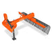 60" Offset Landscape Rake with 30 Tines 3 Point Hitch Tractor Attachment, LRA60