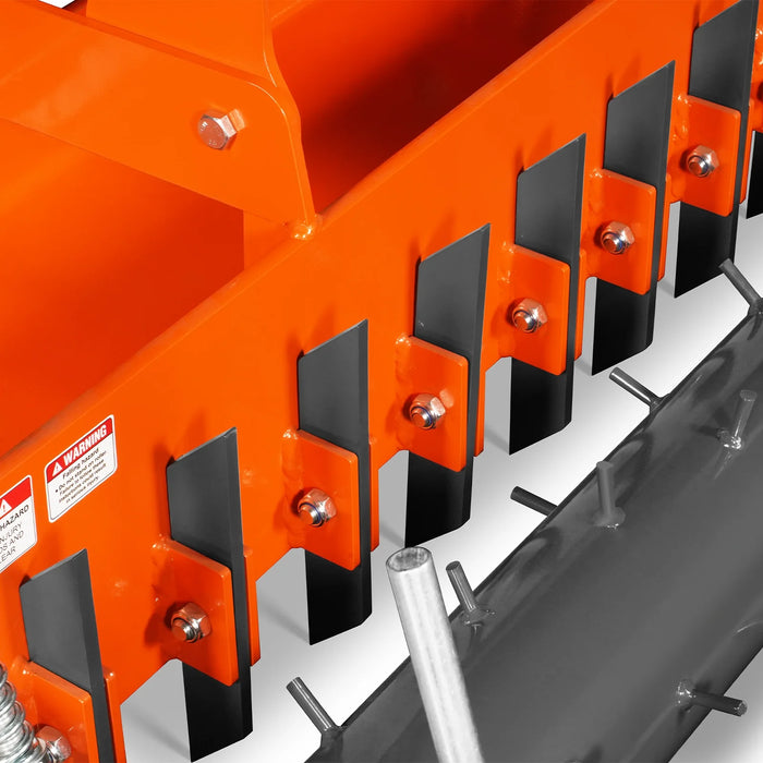 72" Heavy Duty Soil Pulverizer,  Single Spiked Roller,  25 Shanks,  Ca — detail view