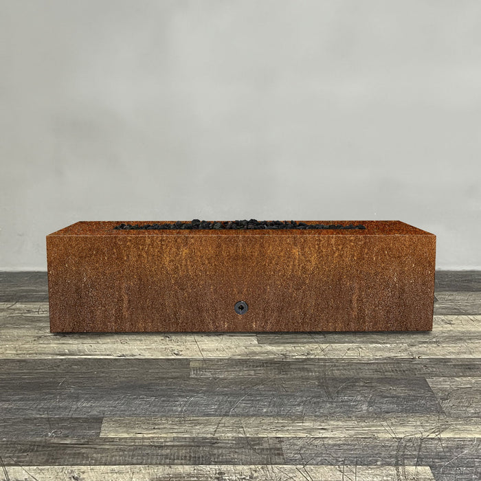 Starfire Designs Metal Gravity 60" x 24" Linear Corten Steel Gas Fire Pit Starfire Designs