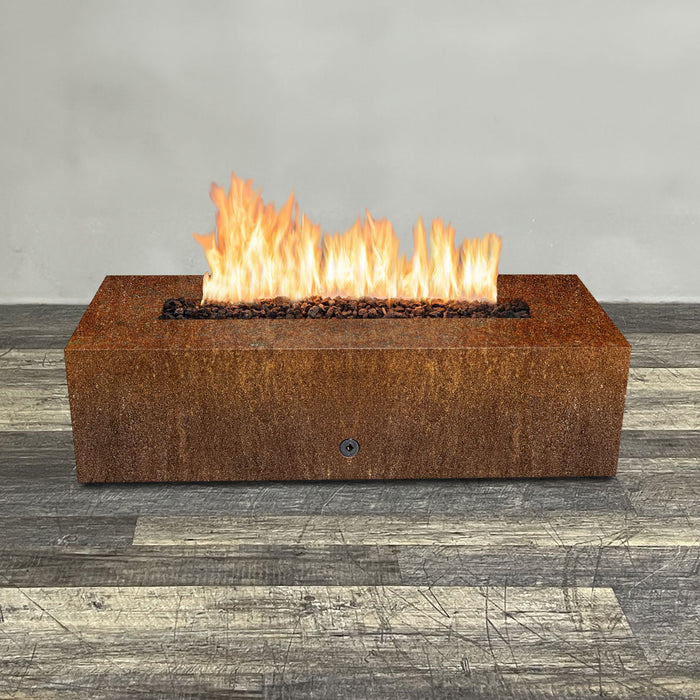 Starfire Designs Metal Gravity 60" x 24" Linear Corten Steel Gas Fire Pit Starfire Designs