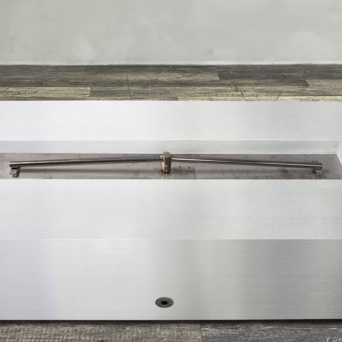 Starfire Designs Metal Gravity 60" x 24" Linear Stainless Steel Gas Fire Pit Starfire Designs