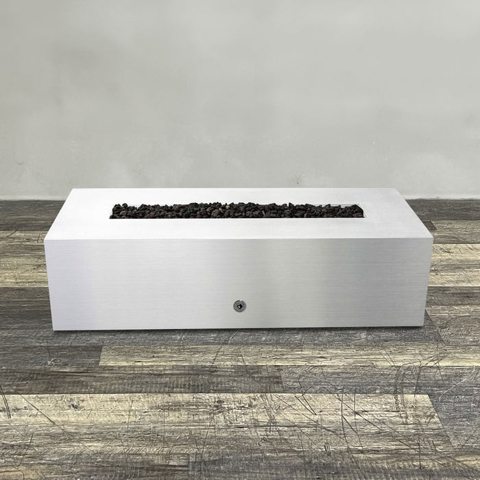 Starfire Designs Metal Gravity 60" x 24" Linear Stainless Steel Gas Fire Pit Starfire Designs