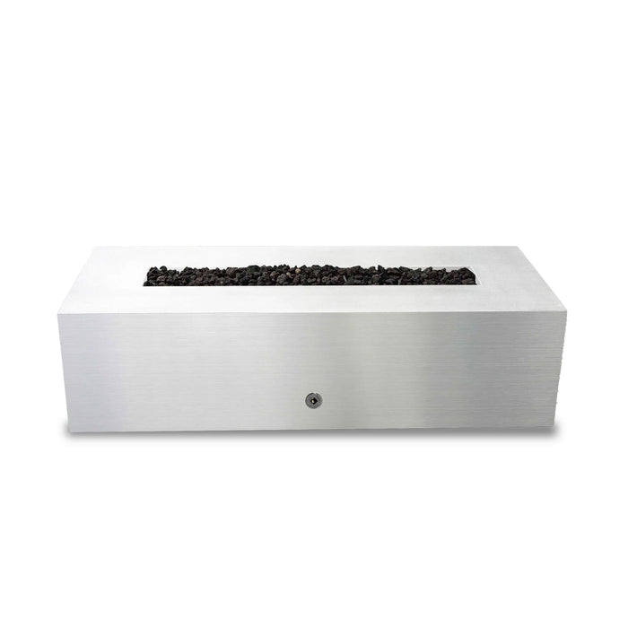 Starfire Designs Metal Gravity 60" x 24" Linear Stainless Steel Gas Fire Pit Starfire Designs
