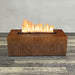 Starfire Designs Metal Gravity 60" x 24" Linear Corten Steel Gas Fire Pit with Propane Tank Access Door Starfire Designs