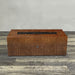 Starfire Designs Metal Gravity 60" x 24" Linear Corten Steel Gas Fire Pit with Propane Tank Access Door Starfire Designs