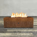 Starfire Designs Metal Gravity 60" x 24" Linear Corten Steel Gas Fire Pit with Propane Tank Access Door Starfire Designs