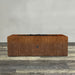 Starfire Designs Metal Gravity 60" x 24" Linear Corten Steel Gas Fire Pit with Propane Tank Access Door Starfire Designs