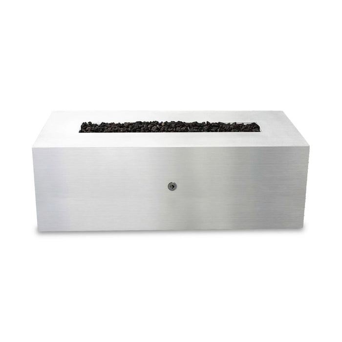 Starfire Designs Metal Gravity 60" x 24" Linear Stainless Steel Gas Fire Pit with Propane Tank Access Door Starfire Designs