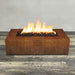 Starfire Designs Metal Gravity 60" x 32" Rectangle Corten Steel Gas Fire Pit Starfire Designs