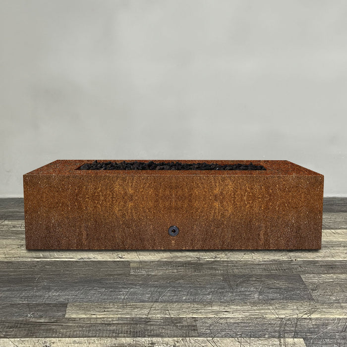 Starfire Designs Metal Gravity 60" x 32" Rectangle Corten Steel Gas Fire Pit Starfire Designs