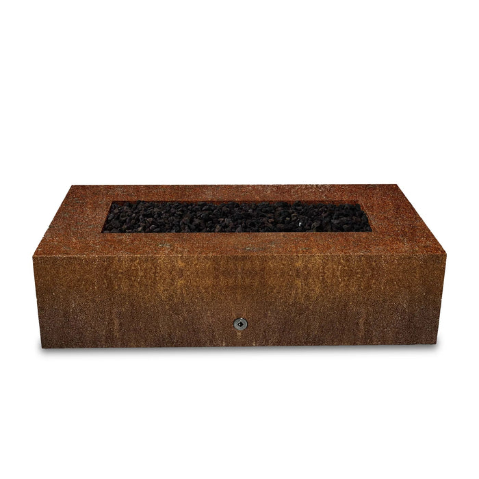 Starfire Designs Metal Gravity 60" x 32" Rectangle Corten Steel Gas Fire Pit Starfire Designs