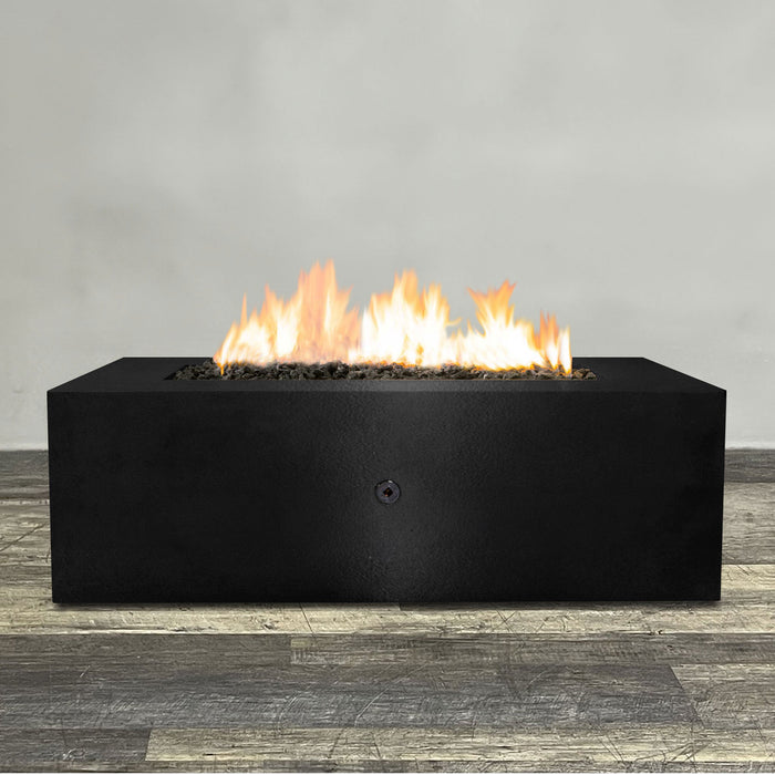 Starfire Designs Gravity Rectangle Powder Coated Steel Gas Fire Pit with Propane Tank Access Door Starfire Designs