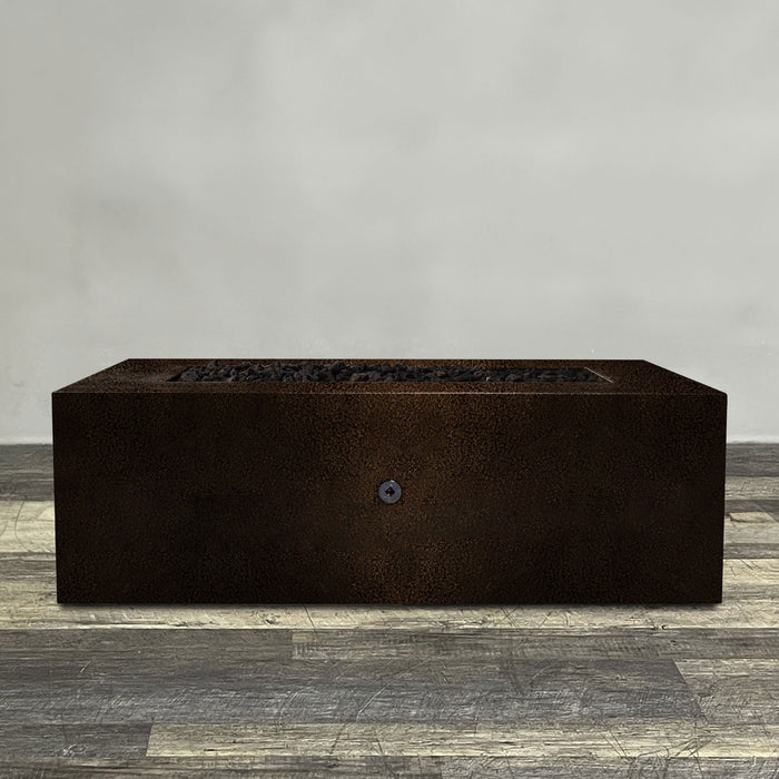 Starfire Designs Gravity Rectangle Powder Coated Steel Gas Fire Pit with Propane Tank Access Door Starfire Designs