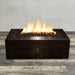 Starfire Designs Gravity Rectangle Powder Coated Steel Gas Fire Pit with Propane Tank Access Door Starfire Designs