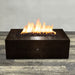 Starfire Designs Gravity Rectangle Powder Coated Steel Gas Fire Pit with Propane Tank Access Door Starfire Designs