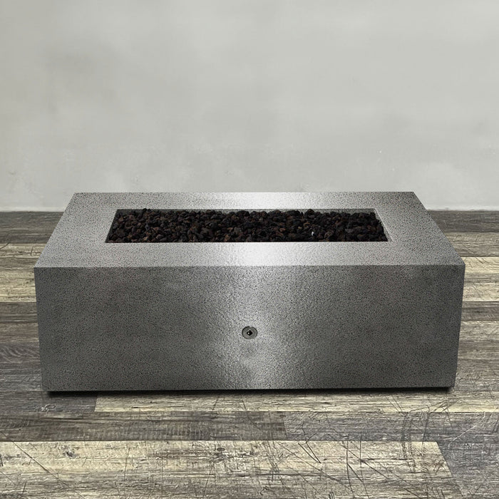 Starfire Designs Gravity Rectangle Powder Coated Steel Gas Fire Pit with Propane Tank Access Door Starfire Designs
