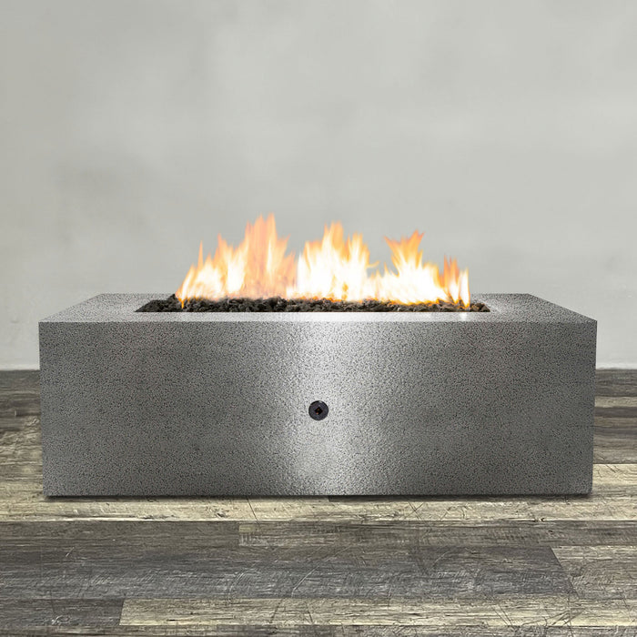 Starfire Designs Gravity Rectangle Powder Coated Steel Gas Fire Pit with Propane Tank Access Door Starfire Designs