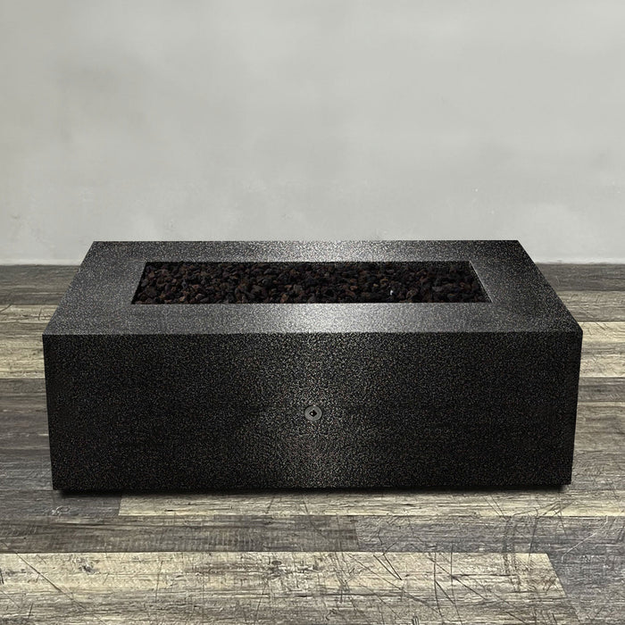 Starfire Designs Gravity Rectangle Powder Coated Steel Gas Fire Pit with Propane Tank Access Door Starfire Designs