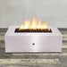 Starfire Designs Gravity Rectangle Powder Coated Steel Gas Fire Pit with Propane Tank Access Door Starfire Designs
