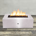 Starfire Designs Gravity Rectangle Powder Coated Steel Gas Fire Pit with Propane Tank Access Door Starfire Designs