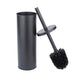 Utility Sink Toilet Brush and Holder (Matte Black Finish) Bathroom Fixture