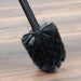 Utility Sink Toilet Brush and Holder (Matte Black Finish) Bathroom Fixture - Dimensions