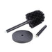 Utility Sink Toilet Brush and Holder (Matte Black Finish) Bathroom Fixture - Installation View