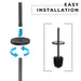 Utility Sink Toilet Brush and Holder (Matte Black Finish) Bathroom Fixture - View 9