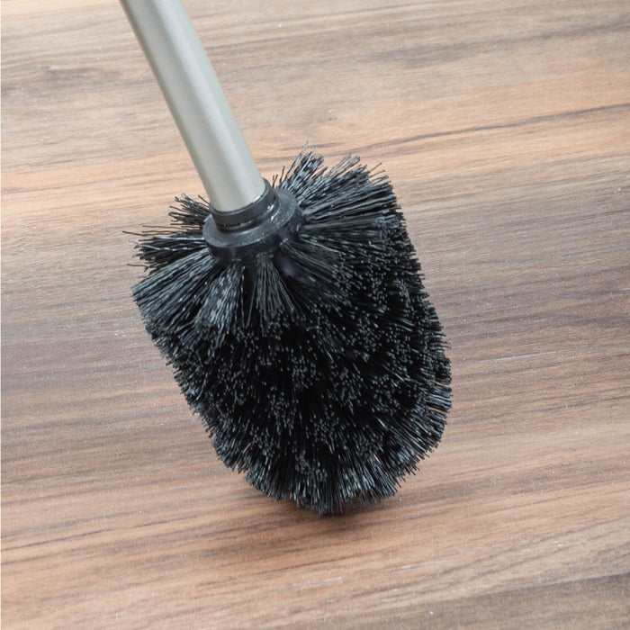 Utility Sink Toilet Brush and Holder, 2-Pack (Brushed Nickel Finish) Bathroom Fixture - Dimensions