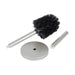 Utility Sink Toilet Brush and Holder, 2-Pack (Brushed Nickel Finish) Bathroom Fixture - Installation View