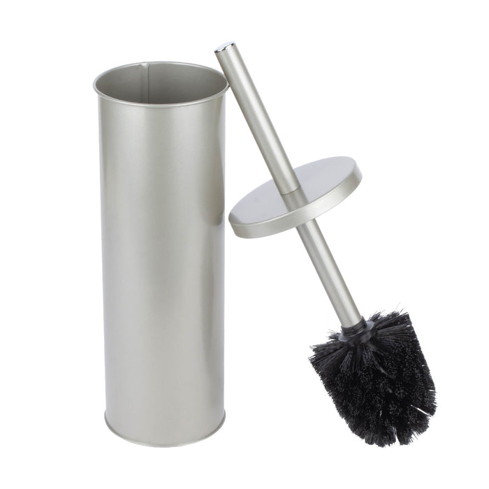 Utility Sink Toilet Brush and Holder (Brushed Nickel Finish) Bathroom Fixture