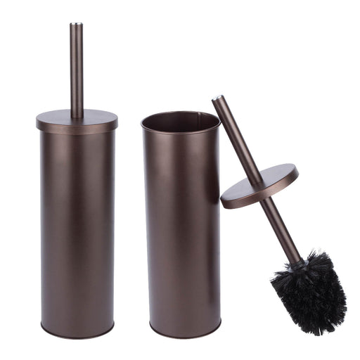Utility Sink Toilet Brush and Holder, 2-Pack (Bronze Finish) Bathroom Fixture