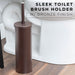 Utility Sink Toilet Brush and Holder, 2-Pack (Bronze Finish) Bathroom Fixture - Detail View