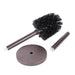 Utility Sink Toilet Brush and Holder, 2-Pack (Bronze Finish) Bathroom Fixture - Installation View