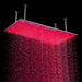 Cascada Rectangular Ceiling Mount Rainfall LED Shower Head (Include Shower Arm) - Detail View