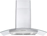 Cosmo 4-Piece Appliance Package - 36-Inch Dual Fuel Range, Wall Mount Range Hood Hood, Dishwasher and Refrigerator in Stainless Steel (COS-4PKG-072) Cosmo