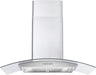 Cosmo 36-Inch Ducted Wall Mount Range Hood in Stainless Steel with Tempered Glass (COS-668A900) Cosmo