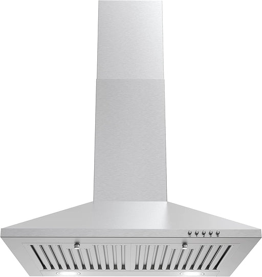 Cosmo 24-Inch 220 CFM Ducted Wall Mount Range Hood in Stainless Steel (COS-6324EWH) Cosmo