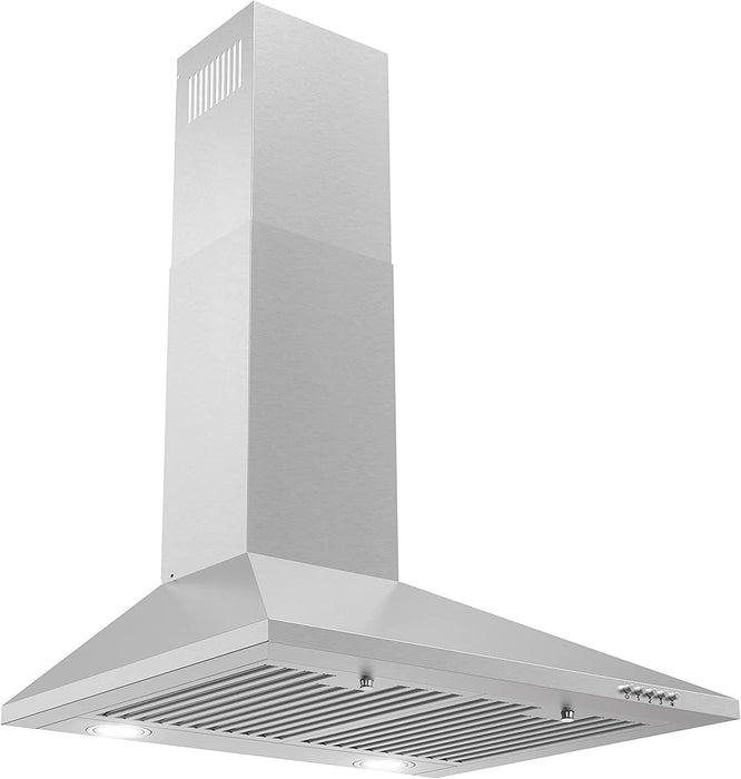 Cosmo 24-Inch 220 CFM Ducted Wall Mount Range Hood in Stainless Steel (COS-6324EWH) Cosmo
