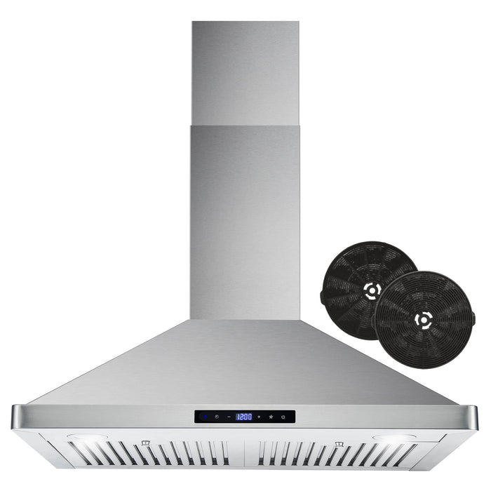 Cosmo 4-Piece Appliance Package - 30-Inch Gas Range, Wall Mount Range Hood, Dishwasher and Refrigerator in Stainless Steel (COS-4PKG-097) Cosmo