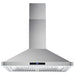 Cosmo 4-Piece Appliance Package - 30-Inch Dual Fuel Range, Wall Mount Range Hood, Dishwasher and Refrigerator with Water Dispenser in Stainless Steel (COS-4PKG-649) Cosmo