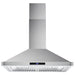 Cosmo 4-Piece Appliance Package - 30-Inch Dual Fuel Range, Wall Mount Range Hood, Dishwasher and Refrigerator in Stainless Steel (COS-4PKG-043) Cosmo