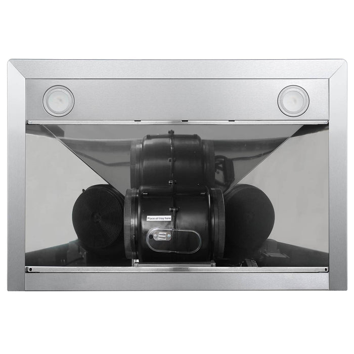 Cosmo 4-Piece Appliance Package - 30-Inch Gas Range, Wall Mount Range Hood, Dishwasher and Refrigerator in Stainless Steel (COS-4PKG-091) Cosmo