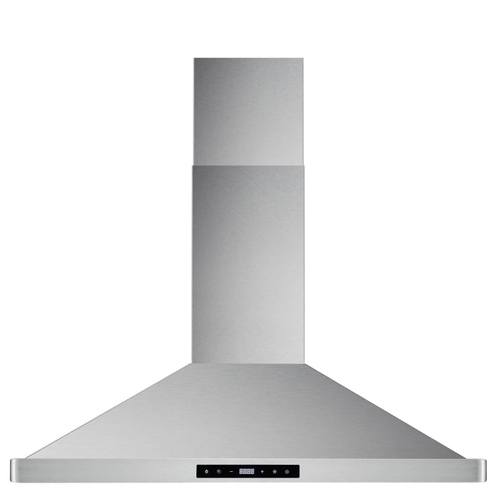 Cosmo 4-Piece Appliance Package - 36-Inch Dual Fuel Range, Wall Mount Range Hood, Dishwasher and Refrigerator in Stainless Steel (COS-4PKG-205) Cosmo