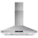 Cosmo 4-Piece Appliance Package - 36-Inch Dual Fuel Range, Wall Mount Range Hood, Dishwasher and Refrigerator with Water Dispenser in Stainless Steel (COS-4PKG-673) Cosmo