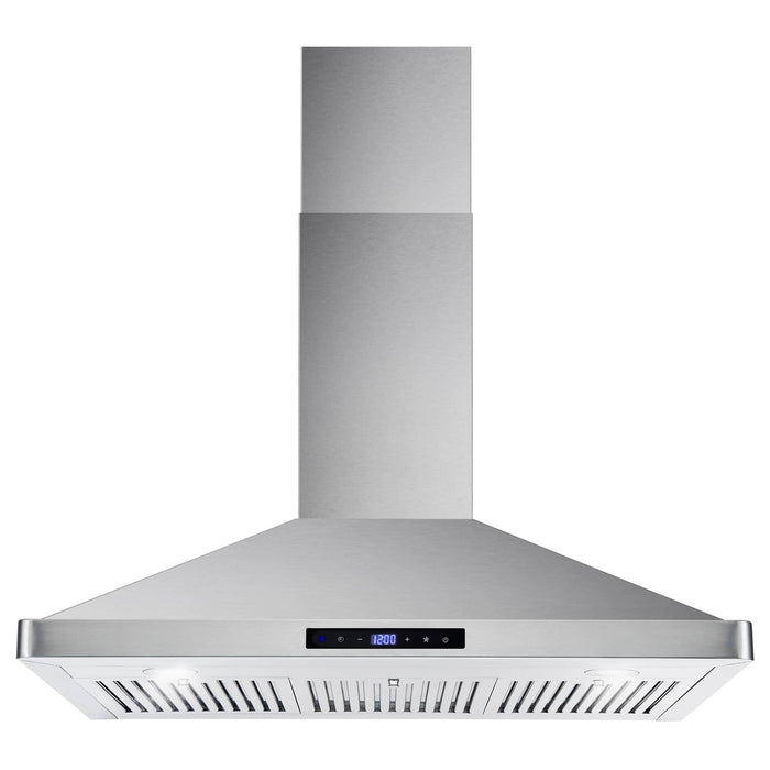 Cosmo 4-Piece Appliance Package - 36-Inch Dual Fuel Range, Wall Mount Range Hood, Dishwasher and Refrigerator in Stainless Steel (COS-4PKG-205) Cosmo