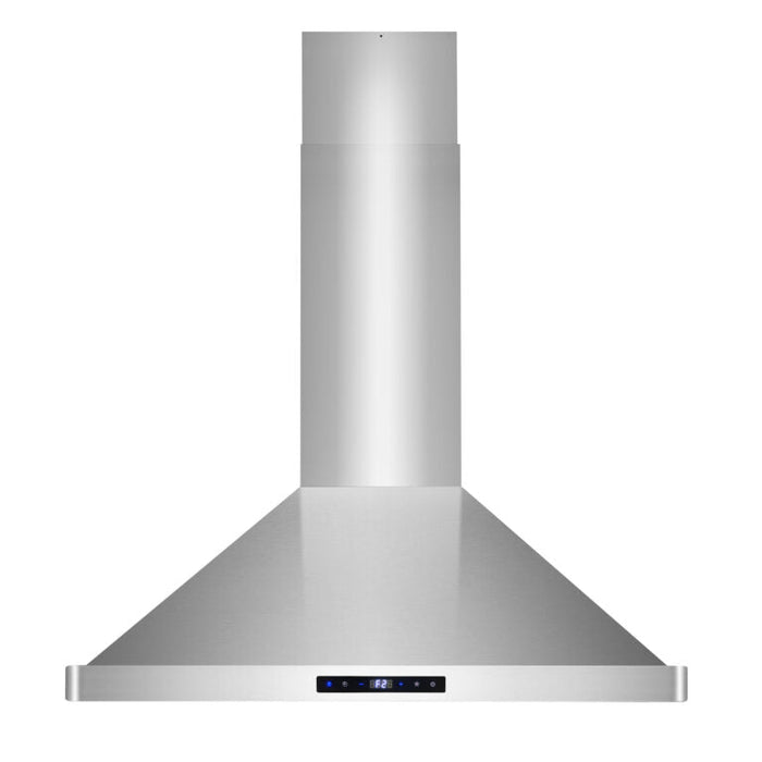 Cosmo 4-Piece Appliance Package - 30-Inch Dual Fuel Range, Island Range Hood, Dishwasher and Refrigerator in Stainless Steel (COS-4PKG-046) Cosmo