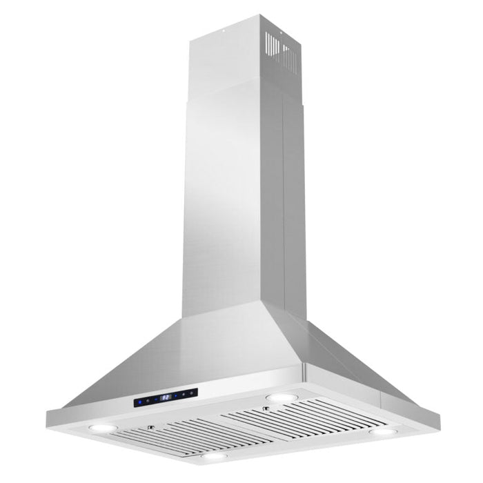 Cosmo 4-Piece Appliance Package - 30-Inch Gas Range, Island Range Hood, Dishwasher and Refrigerator in Stainless Steel (COS-4PKG-103 Cosmo
