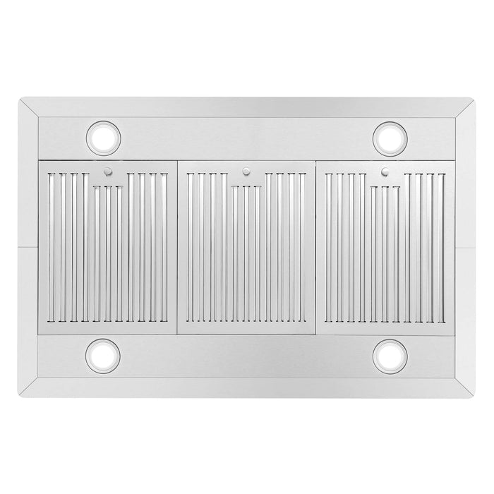 Cosmo 4-Piece Appliance Package - 36-Inch Dual Fuel Range, Island Range Hood, Dishwasher and Refrigerator in Stainless Steel (COS-4PKG-064) Cosmo
