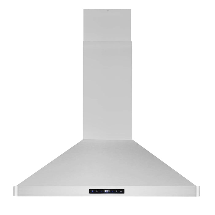 Cosmo 4-Piece Appliance Package - 36-Inch Dual Fuel Range, Island Range Hood, Dishwasher and Refrigerator in Stainless Steel (COS-4PKG-208) Cosmo